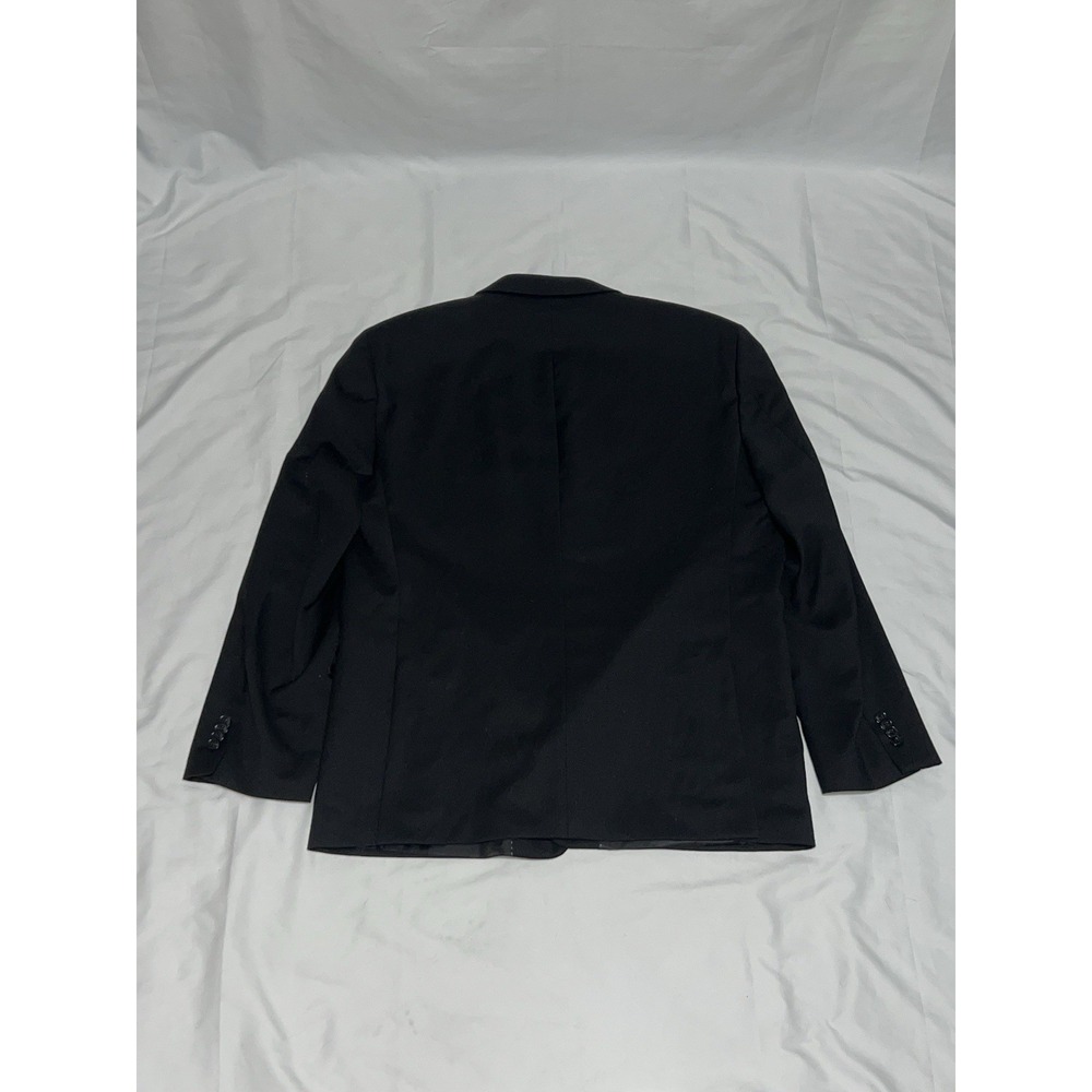 Tommy Hilfiger Blazer Mens 46R Black 100% Wool Two Button Notch Lapel Sport Coat - Picture 6 of 6